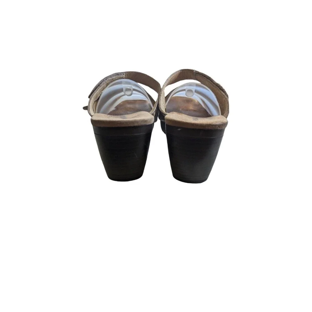 ROMIKA Strappy Slide Sandals, Brown, Leather, Women's Size 39